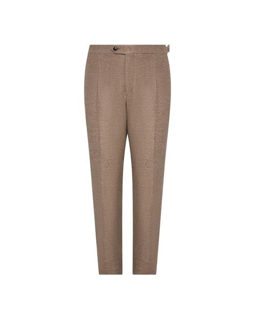 Franzese Collection Brown Suit Trousers for men