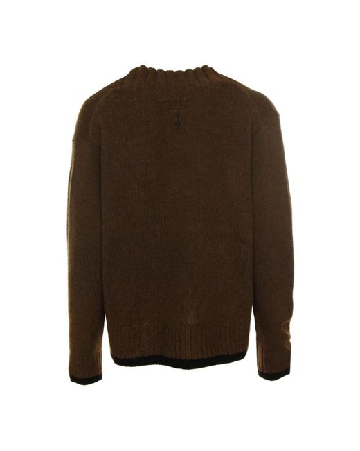 J.W. Anderson Brown V-Neck Knitwear