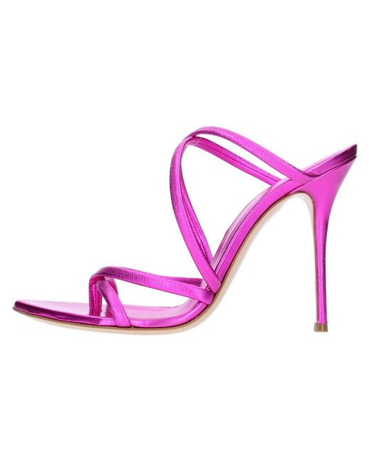 Casadei Pink Heeled Mules