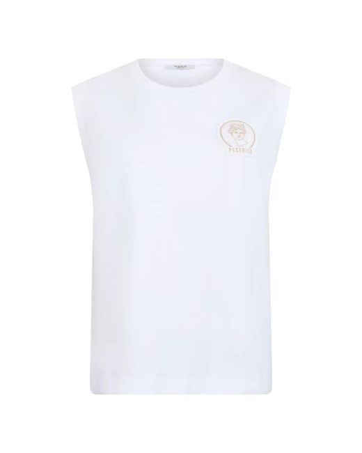 Peserico White Sleeveless Tops