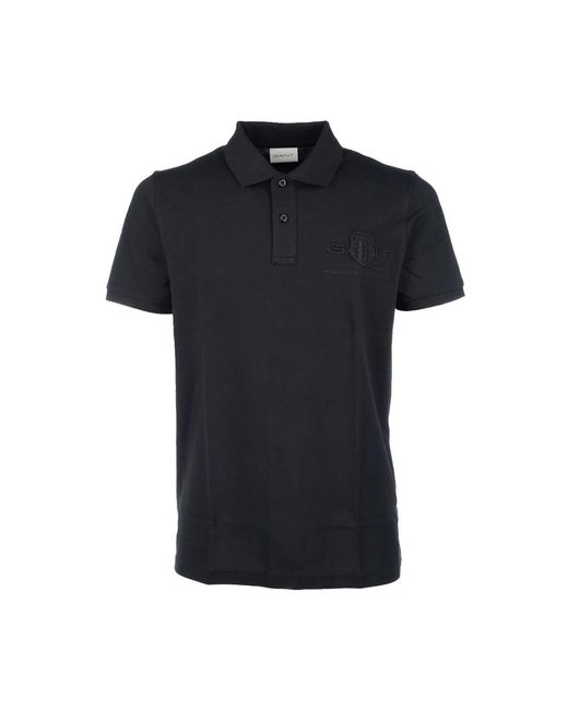 Gant Black Polo Shirts for men
