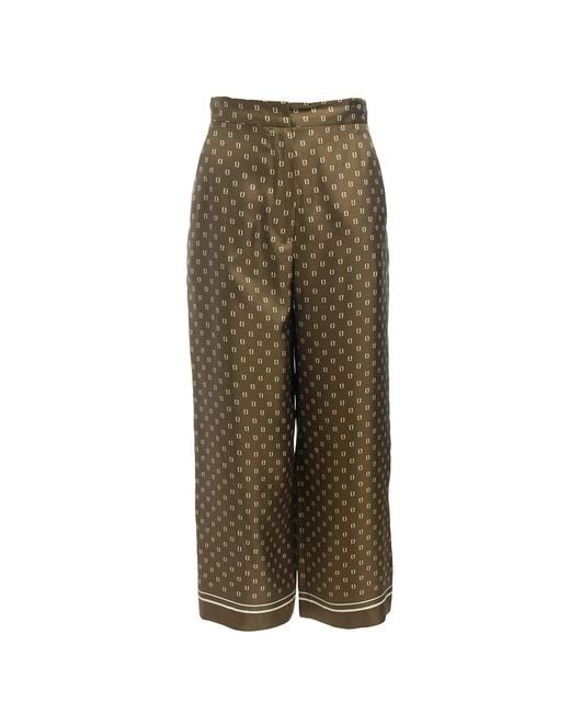 Max Mara Green Wide Trousers