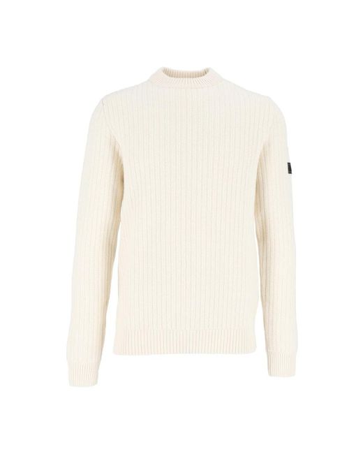 Barbour Oxham Crew Jumper in het White voor heren