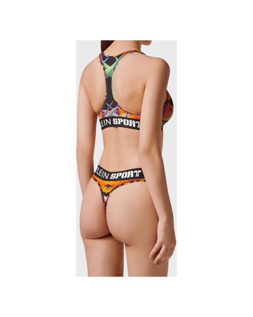 Philipp Plein Jogging Lingerie Set in het Black