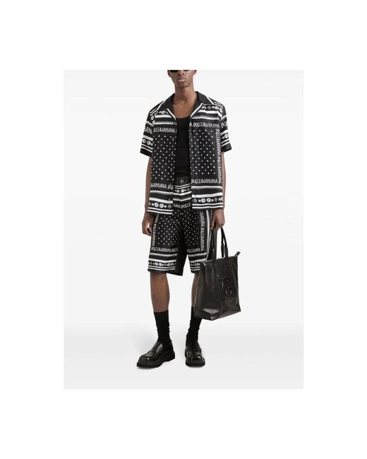 Dolce & Gabbana Black Casual Shorts for men