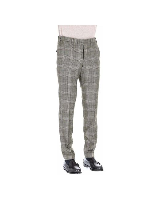 PT Torino Gray Suit Trousers for men