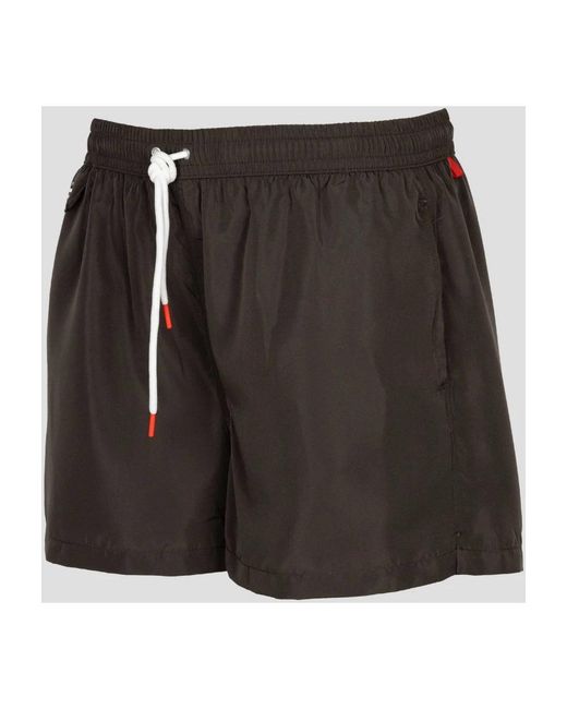 Kiton Pl Zwembroek in het Black voor heren