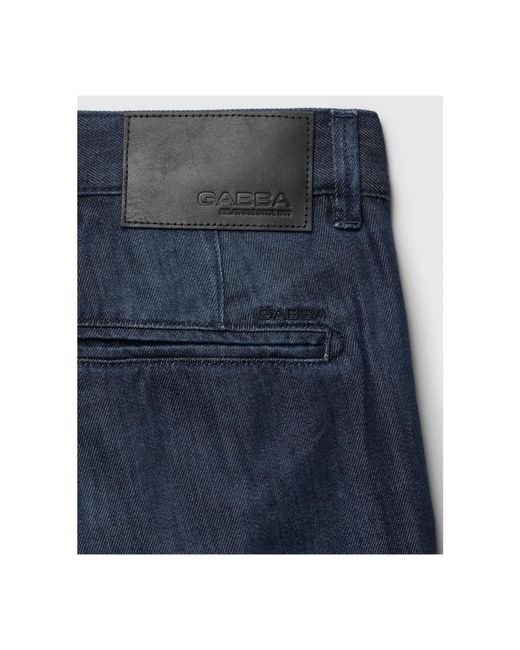 Gabba Blaue plissierte jeans kyoto k4461 in Blue für Herren