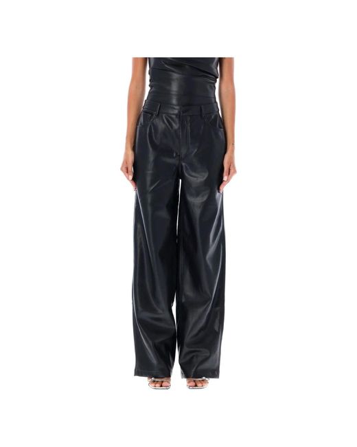 ROTATE BIRGER CHRISTENSEN Wide Trousers in het Black