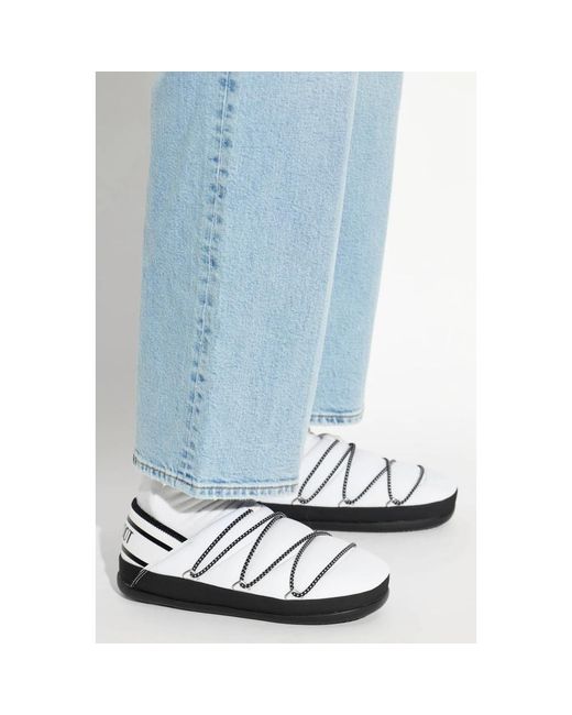 Moon Boot White Mb Icon Slipper