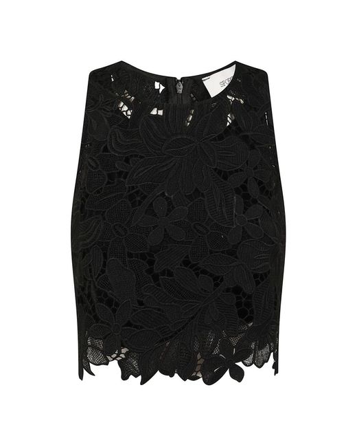 Max Mara Black Sleeveless Tops