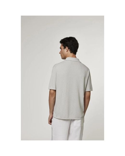 Daniele Fiesoli Gray Polo Shirts for men