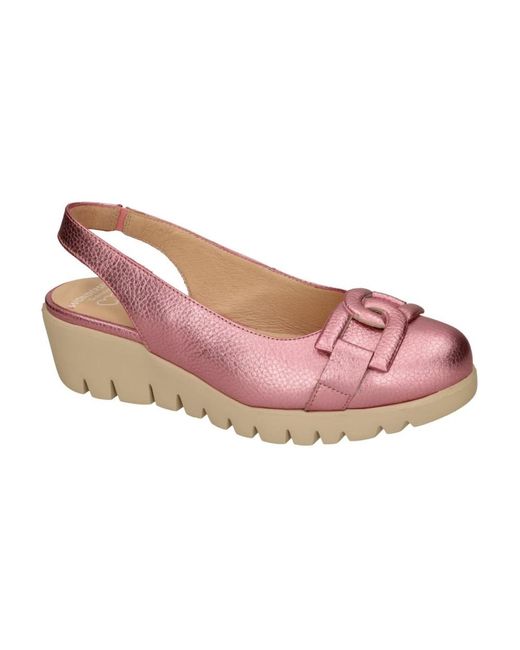 Wonders Pink Fly Platform Loafer