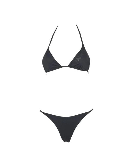 Pinko Badmode ,Zwart ,Polyester Bikinis in het Blue