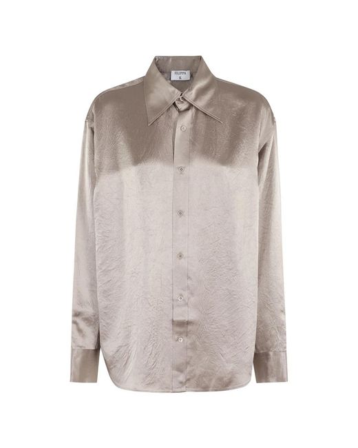 Filippa K Natural Knitterhemd