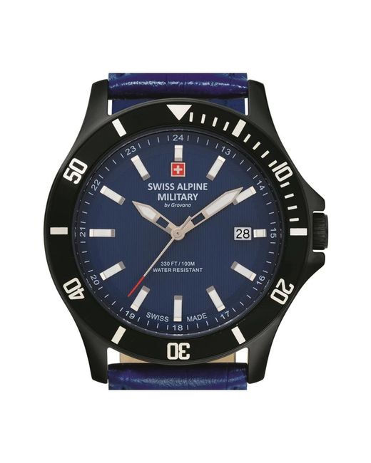 Swiss Alpine Military Blue Watches for men