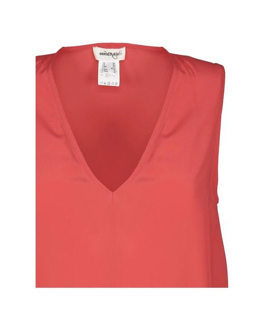 Ottod'Ame Red Sleeveless Tops