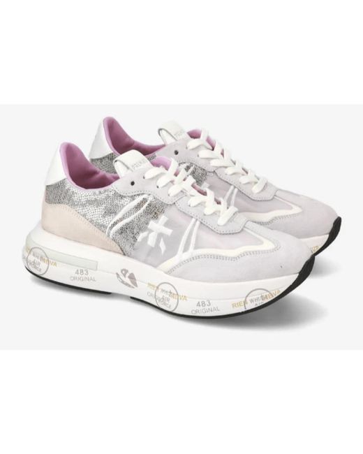 Premiata White Flache schuhe für frauen