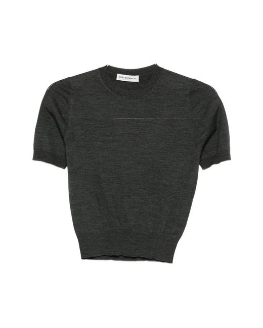 GOES BOTANICAL Black Gestreifter Strickpullover