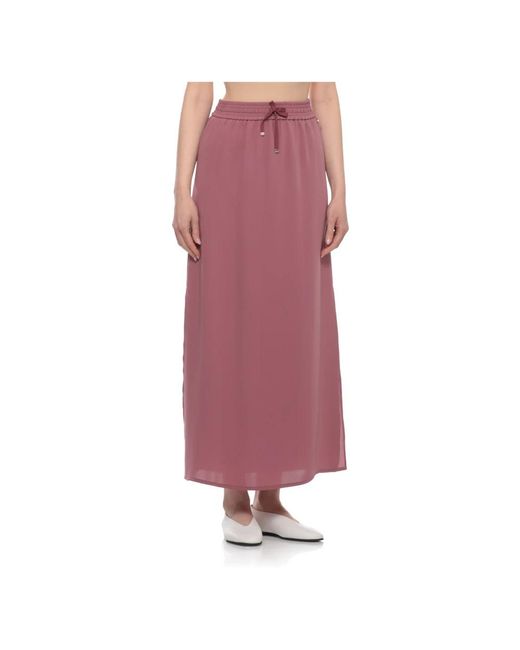 Maxi Skirts Herno de color Purple