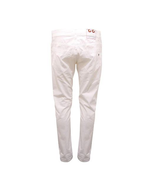 Dondup Gray Slim-Fit Trousers for men
