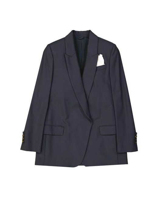 Brunello Cucinelli Blue Blazers