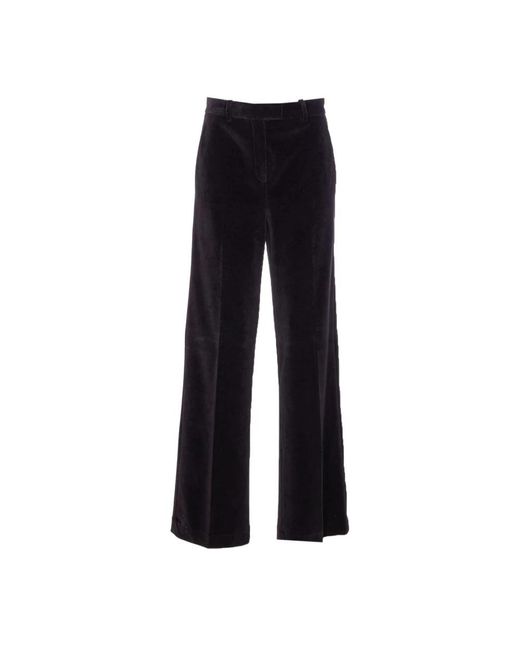 Circolo 1901 Black Wide Trousers