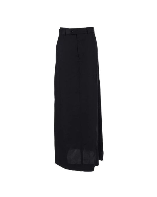 Elegante falda larga de viscosa MM6 by Maison Martin Margiela de color Black