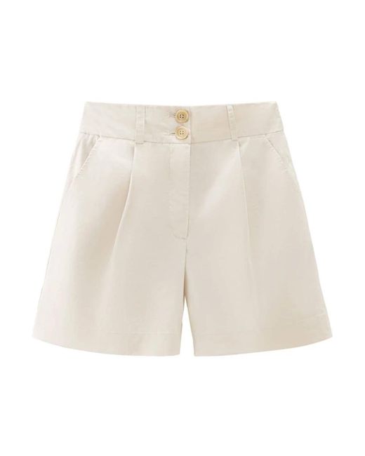 Woolrich White Short Shorts