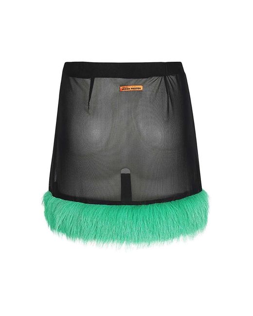 Heron Preston Green Short Skirts