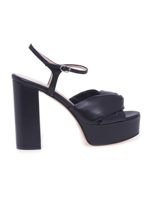 Anna F. Blue High Heel Sandals