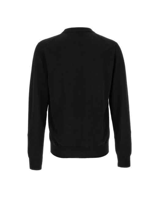 Dolce & Gabbana Black Round-Neck Knitwear for men