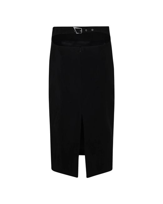 Mugler Rokken ,Zwart ,Midi Kokerrok in het Black