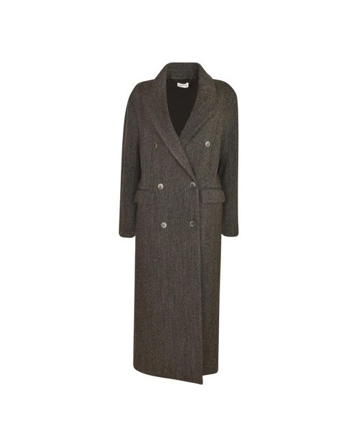 Double-Breasted Coats P.A.R.O.S.H. de color Gray