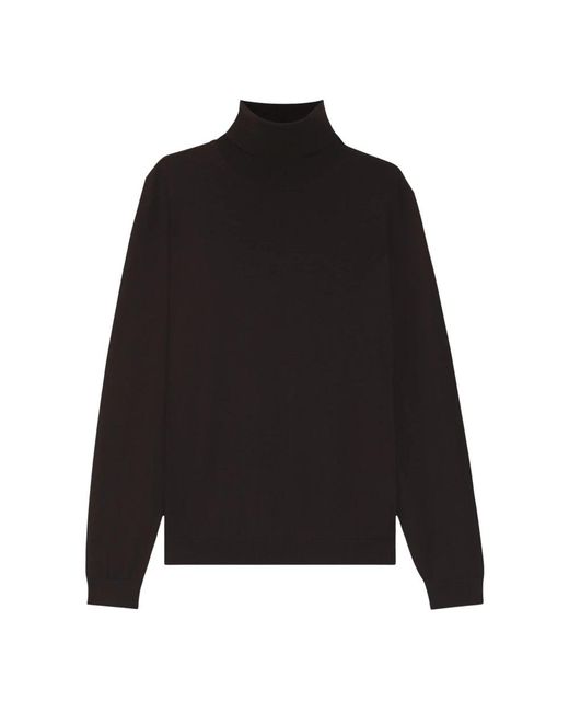 Boss Truien & Vesten ,Bruin ,Wol Musso-P Turtleneck Trui in het Black voor heren