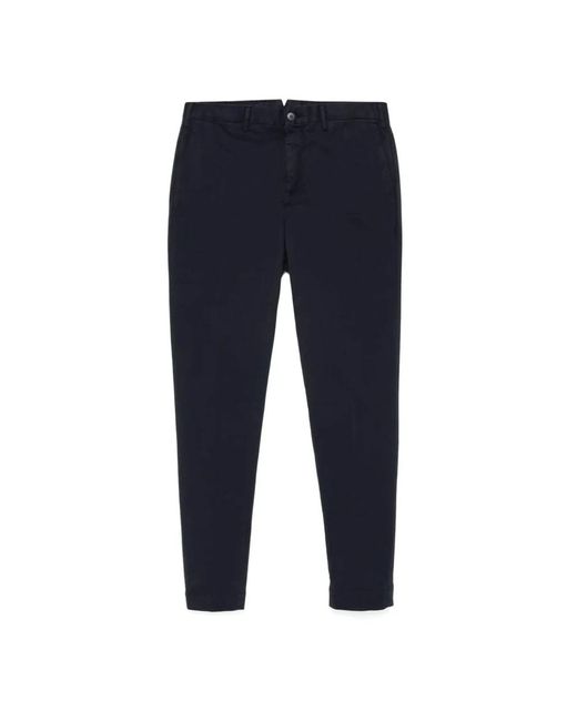 Slim-Fit Trousers di Incotex in Blue da Uomo