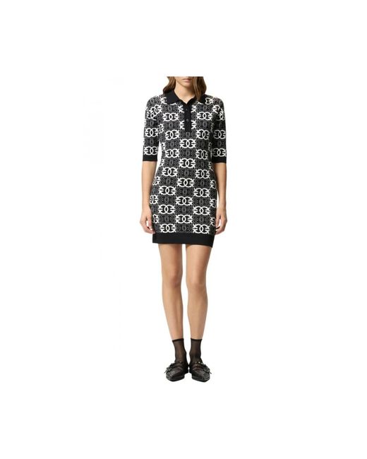 Pinko Kleedjes ,Zwart ,Elegante Jurk in het Black