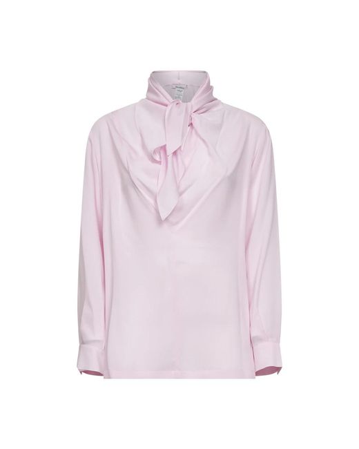 Max Mara Overhemden ,Roze ,Badia Blouse in het Pink