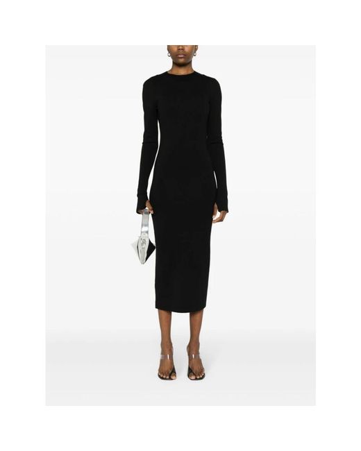 ALESSANDRO VIGILANTE Black Midi Dresses