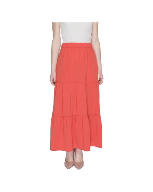 Skirts > maxi skirts Jacqueline De Yong en coloris Red