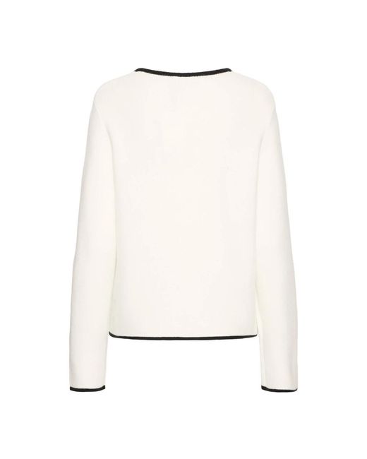 Ichi Truien & Vesten ,Wit ,Ca Strik Cardigan in het White