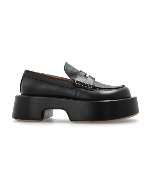J.W. Anderson Black Lederschuhe