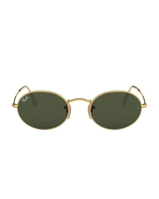 Ray-Ban Ovale Zonnebril in het Green