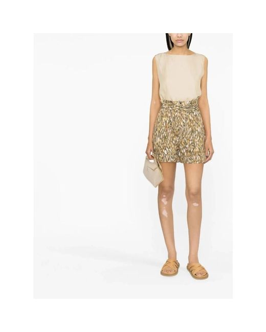 Fabiana Filippi Natural Sleeveless Tops