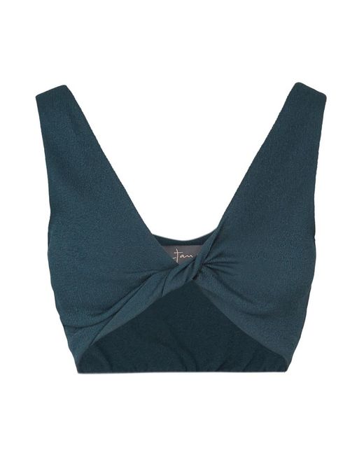 Cortana Blue Sleeveless Tops