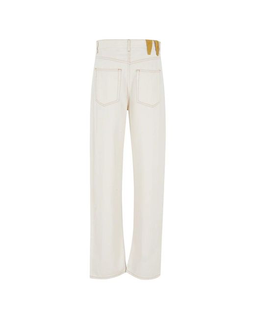 DARKPARK White Straight Fit Jeans
