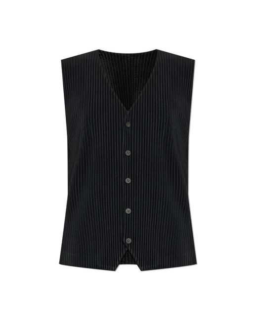 Issey Miyake Black Vests for men