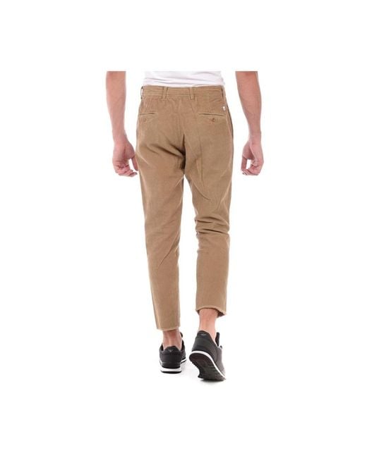 Daniele Alessandrini Natural Cropped Trousers for men