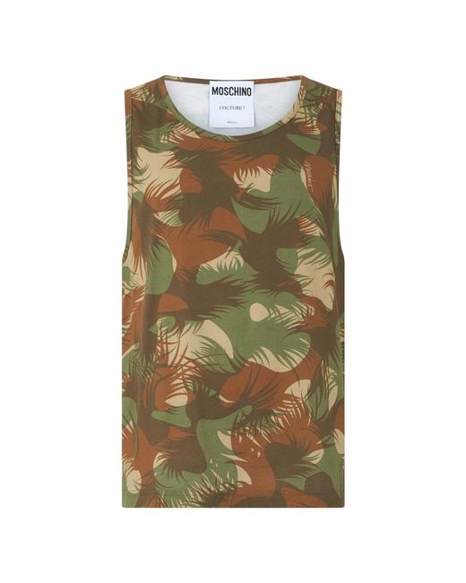 Moschino Zomer Camouflage Tanktop in het Green voor heren