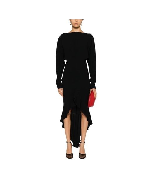 Philosophy Di Lorenzo Serafini Black Midi Dresses